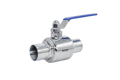 شیر گازی دو تکه جوشی استنلس استیل ASSP با پولیش داخلی براق مخصوص صنایع غذایی