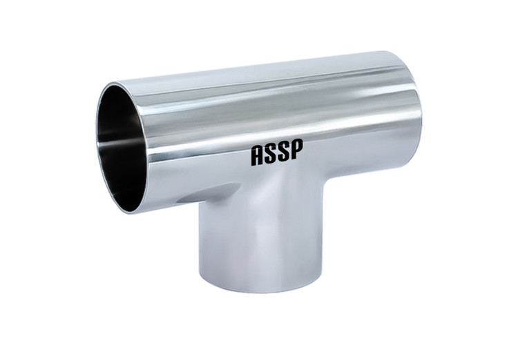 سهراهی جوشی نافی بلند استنلس استیل ASSP Equal با سطح میرور پولیش و رافنس زیر 0.4 مناسب صنایع دارویی و غذایی