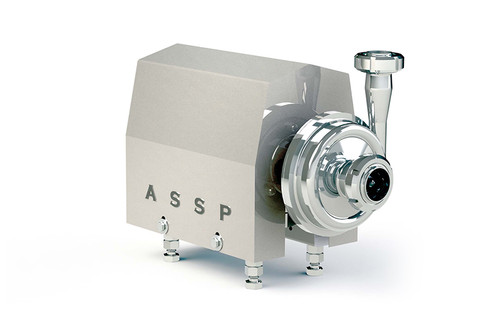 پمپ سانتریفیوژ پروانه باز استنلس استیل با طراحی بهداشتی مناسب صنایع غذایی و دارویی