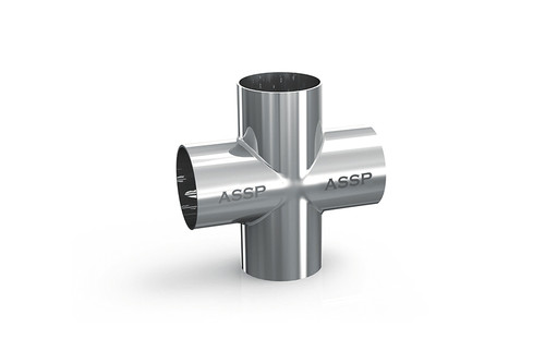 چهارراهی جوشی استنلس استیل مناسب انشعابگیری و تقسیم جریان در خطوط بهداشتی