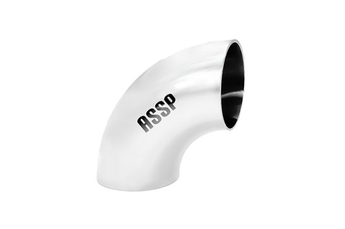 زانو کوتاه ۹۰ درجه جوشی استنلس استیل مناسب تغییر مسیر در خطوط بهداشتی با فضای محدود